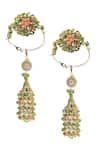 Shop_Vaidaan_Multi Color Pearl Induleka Embellished Kaleeras - Set Of 2 _at_Aza_Fashions