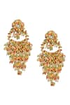 Shop_Vaidaan_Multi Color Pearl Kamli Bead Embellished Earrings _at_Aza_Fashions