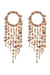 Shop_Vaidaan_Multi Color Pearl Mohini Bead Embellished Kaleera - Set Of 2 _at_Aza_Fashions