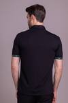 Shop_AMIT ARORA_Black Cotton Knit Half Sleeve T-shirt _at_Aza_Fashions