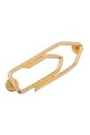 Anaash_Gold Plated Paper Clip Brooch _at_Aza_Fashions