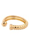 Shop_Anaash_Gold Plated Screw Twisted Cuff Bangle _at_Aza_Fashions