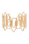 Shop_Anaash_Gold Plated Paper Clip Cuff Bangle _at_Aza_Fashions