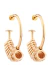 Shop_Anaash_Gold Plated Locknut Hoops _Online_at_Aza_Fashions