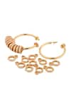 Buy_Anaash_Gold Plated Locknut Hoops 