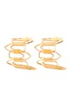 Shop_Anaash_Gold Plated Paper Clip Bundle Hoops _Online_at_Aza_Fashions