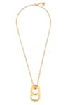 Shop_Anaash_Gold Plated Can Opener Pendant Necklace _at_Aza_Fashions