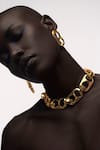 Anaash_Gold Plated Dramatic Can Opener Choker _Online_at_Aza_Fashions