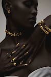 Buy_Anaash_Gold Plated Screw Choker Necklace _Online_at_Aza_Fashions