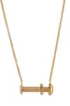 Anaash_Gold Plated Cap Screw Pendant Necklace _Online_at_Aza_Fashions