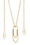 Shop_Anaash_Gold Plated Paper Clip Lasso Necklace 