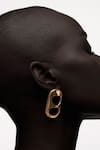 Buy_Anaash_Gold Plated Dramatic Can Opener Studs _Online_at_Aza_Fashions