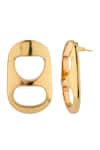 Shop_Anaash_Gold Plated Dramatic Can Opener Studs _Online_at_Aza_Fashions