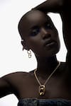 Buy_Anaash_Gold Plated Dramatic Can Opener Hoops _at_Aza_Fashions