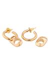 Anaash_Gold Plated Dramatic Can Opener Hoops _at_Aza_Fashions