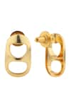 Shop_Anaash_Gold Plated Petite Can Opener Stud Hoops _Online_at_Aza_Fashions