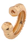 Anaash_Gold Plated Twisted Screw Toolkit Ring _Online_at_Aza_Fashions