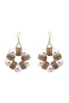 Shop_Rejuvenate jewels_White Flower Essence Earrings _at_Aza_Fashions