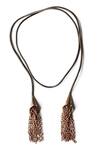 Shop_Rejuvenate jewels_Brown Rustic Necklace _at_Aza_Fashions