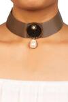 Buy_Rejuvenate jewels_White Baroque Pearl Sunset Sawdust Choker _at_Aza_Fashions