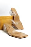 Buy_THE ALTER_Beige Clear Two Strap Acrylic Heels _at_Aza_Fashions