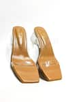 Shop_THE ALTER_Beige Clear Two Strap Acrylic Heels 