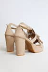 Shop_THE ALTER_Beige Tasseled Platform Block Heels _Online_at_Aza_Fashions