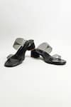 Shop_THE ALTER_Black Clear Two Strap Acrylic Heels _Online_at_Aza_Fashions