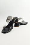 THE ALTER_Black Clear Two Strap Acrylic Heels _at_Aza_Fashions