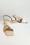 Buy_THE ALTER_Beige Cross Strap Heels _at_Aza_Fashions