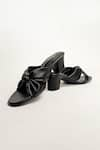 Shop_THE ALTER_Black Knotted Block Heels 