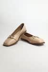 THE ALTER_Beige Charlie Square Toe Ballerinas _Online