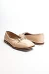 Buy_THE ALTER_Beige Charlie Square Toe Ballerinas _Online