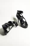 Shop_THE ALTER_Black Debora Strappy Gladiator Stilleto Heels _Online_at_Aza_Fashions