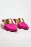 THE ALTER_Pink Jane Satin Mules _Online_at_Aza_Fashions