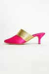 THE ALTER_Pink Jane Satin Mules _at_Aza_Fashions