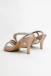 Buy_THE ALTER_Rose Gold Rhinestone Pointed Toe Embellished Strappy Stilettos 