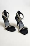 Buy_THE ALTER_Black Rhinestone Zaisha Embellished Strappy Stilettos _Online_at_Aza_Fashions