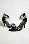 Shop_THE ALTER_Black Rhinestone Zaisha Embellished Strappy Stilettos _Online_at_Aza_Fashions