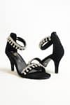 Buy_THE ALTER_Black Rhinestone Zaisha Embellished Strappy Stilettos 