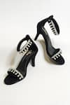 THE ALTER_Black Rhinestone Zaisha Embellished Strappy Stilettos _Online