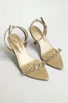 Buy_THE ALTER_Gold Rhinestone Embellished Pointed Toe Heels _Online