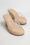 Buy_THE ALTER_Beige Clear Strap Wedges _Online_at_Aza_Fashions