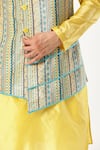 Buy_PARESH LAMBA SIGNATURES_Multi Color Cotton Velvet Embroidered Thread Layered Bundi 