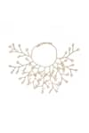 Rejuvenate jewels_White Pearl Eccentric Hair Harness _Online_at_Aza_Fashions