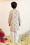 Shop_Mini Trails_Multi Color Cotton Printed Floral Kurta With Pant _at_Aza_Fashions