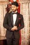 Buy_DESIGN O STITCH_Black Suiting Placement Embellished Nalki Snake Way Tuxedo With Pant _Online_at_Aza_Fashions