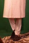 Shop_DESIGN O STITCH_Pink Silk Embroidered Thread Kurta With Pant _at_Aza_Fashions