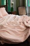 Buy_Saphed_Pink 100% Pure European Linen Plain Gulabjal King Duvet Cover _Online_at_Aza_Fashions