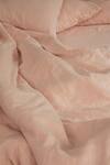 Shop_Saphed_Pink 100% Pure European Linen Plain Gulabjal King Duvet Cover _Online_at_Aza_Fashions